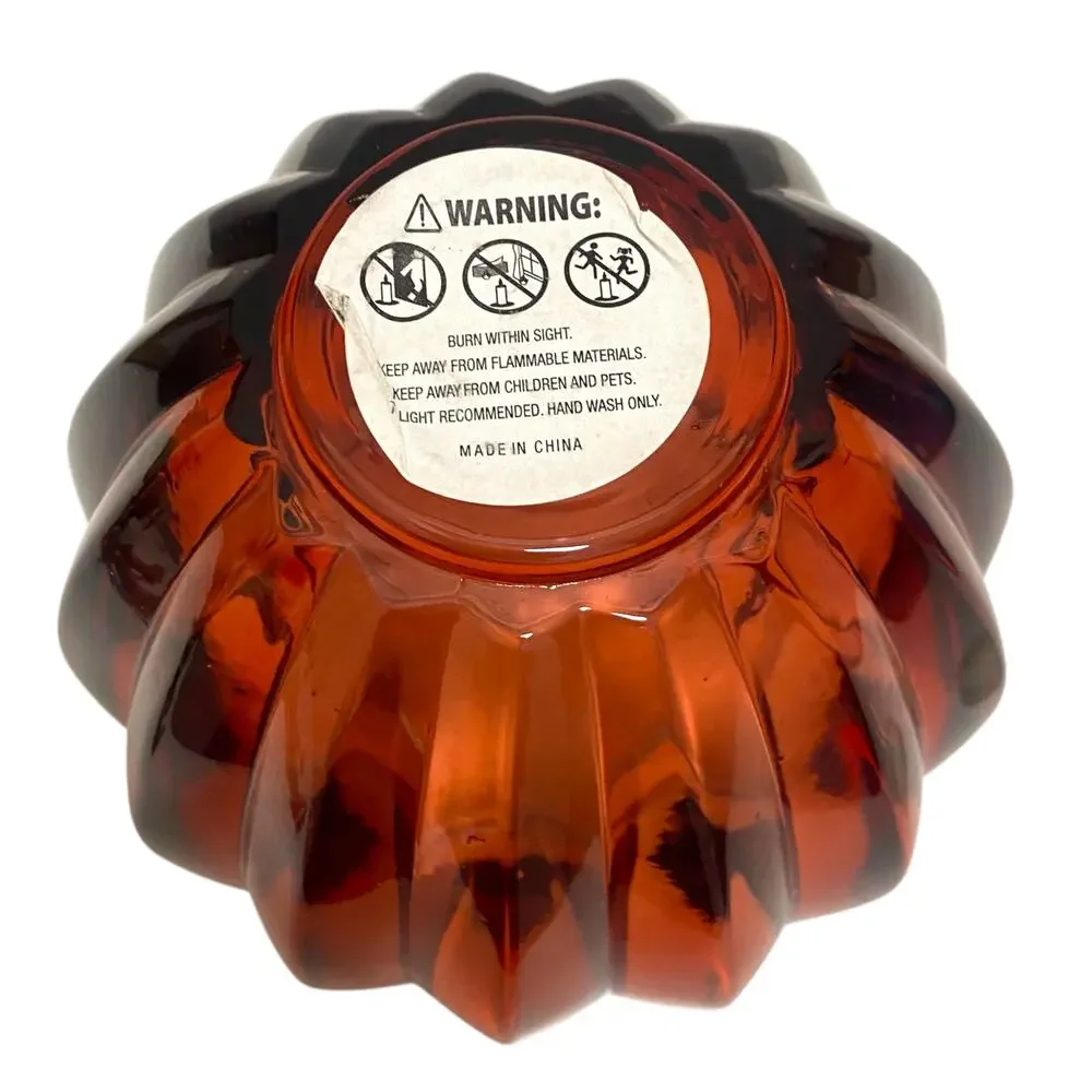 New in Box GODINGER Red Crystal Votive Holder with bonus tealight candle Vase